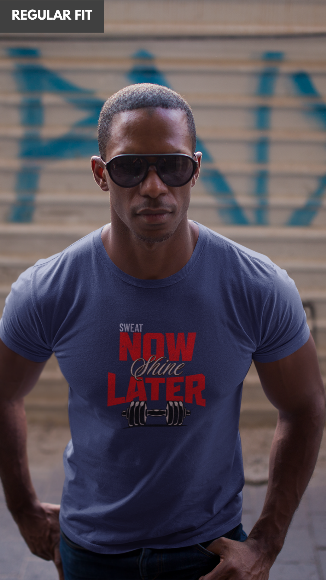 Sweat now navy blue T-shirt for men