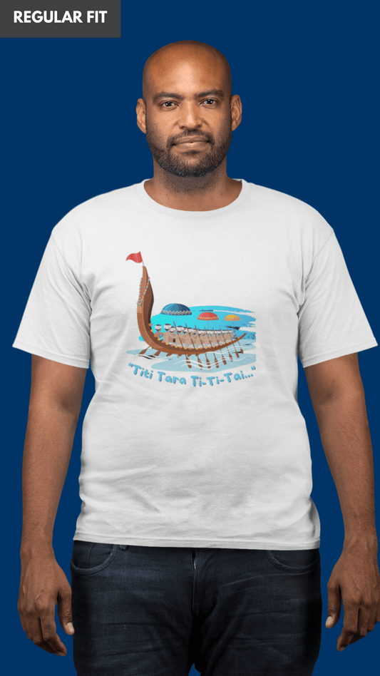 Kerala boat song white tshirt for men