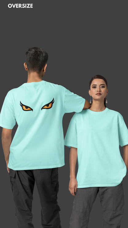 Wild eyes oversized unisex mint tshirt