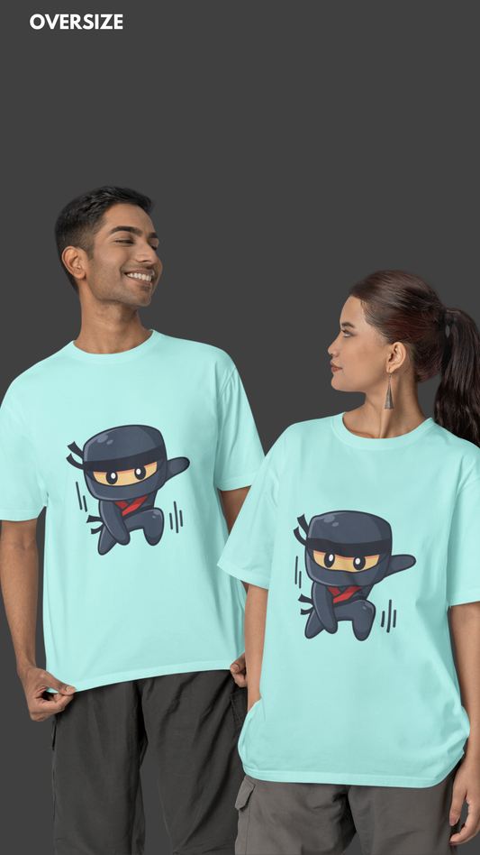 Ninja oversized unisex mint tshirt