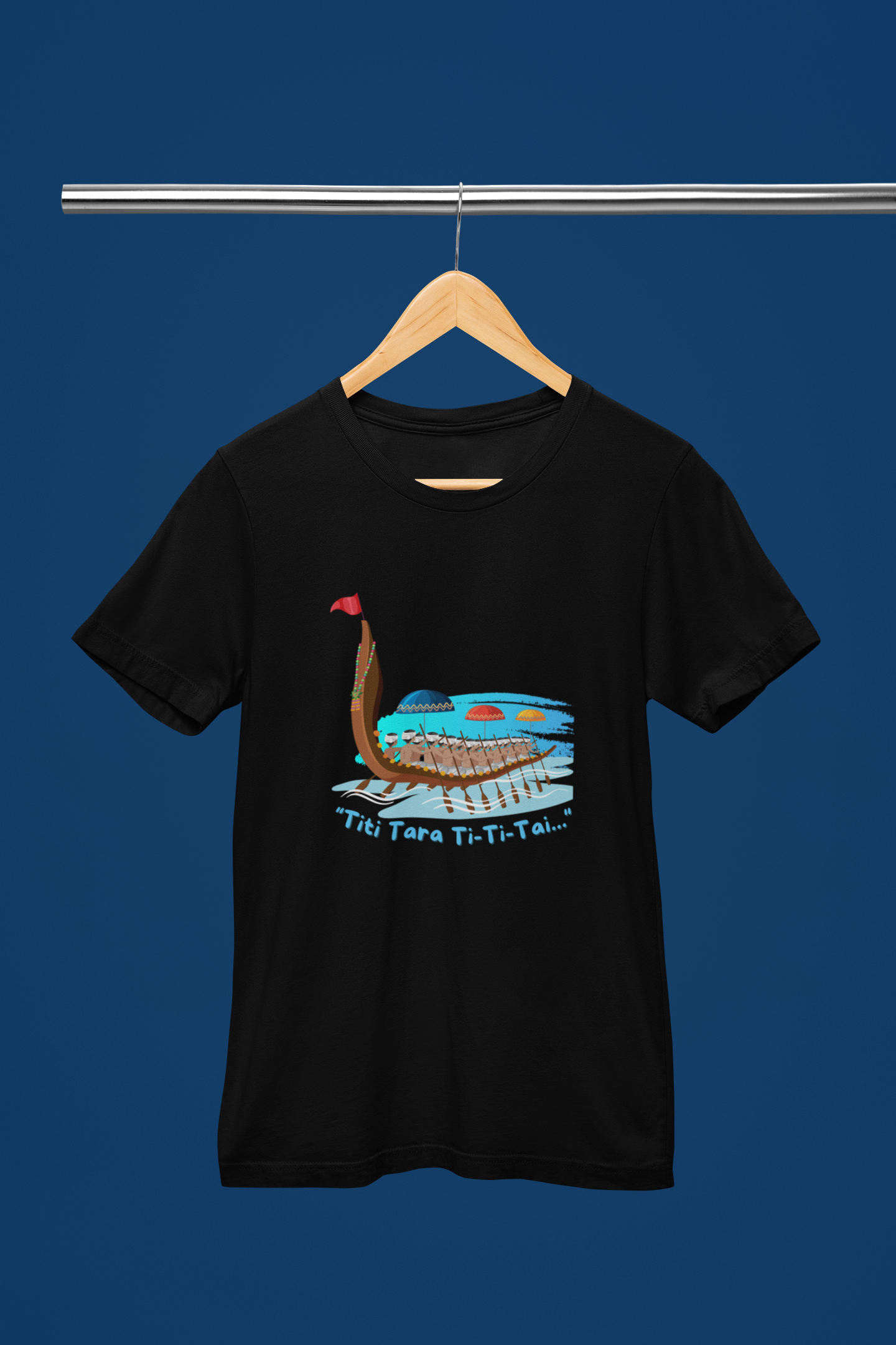 Kerala boat song black tshirt for men